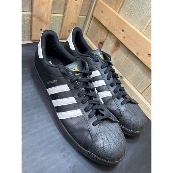 Adidas Superstar Superstar ADV Shoes Mens Size 20 Black/White Leather Shoes main image 4